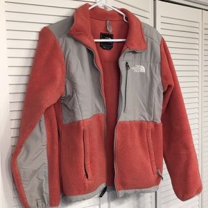Coral North Face Denali Jacket